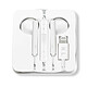 Écouteurs iPhone Lightning Filaires Kit Mains Libres Télécommande Micro Blanc Écouteurs compatibles avec tous les appareils dotés d'une connectique Lightning (pour l'audio)