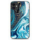 1001 Coques Coque silicone gel Apple iPhone 11 motif Marbre Bleu Pailleté Coque silicone gel Apple iPhone 11 motif Marbre Bleu Pailleté
