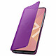 Avizar Housse Samsung Galaxy A71 Clapet Effet Miroir Support Vidéo Violet pas cher