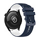 Avizar Bracelet pour Huawei Watch GT3 46mm Silicone BiColore Texturé Bleu / Blanc Bracelet bi-coloré spécifiquement conçu pour pour Huawei Watch GT3 46mm