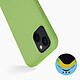 Avis Avizar Coque iPhone 13 Mini Silicone Semi-rigide Finition Soft-touch vert tilleul