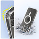 Avis Avizar Coque pour iPhone 14 Pro Max Bi-matière Antichoc Compatible MagSafe  Transparent