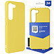 3mk Coque pour Samsung S23 Souple Mat Anti-Chutes 1.25m  Matt Case jaune Coque de protection signée 3mk de la série Matt Case pour Samsung Galaxy S23