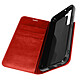 Avizar Étui Galaxy S22 Plus Folio Cuir Véritable Porte cartes Support Vidéo - rouge - Étui en cuir de vachette conçue pour protéger votre Samsung Galaxy S22 Plus