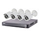 Hikvision - Kit vidéo surveillance Turbo HD 4 caméras bullet Hikvision - Kit vidéo surveillance Turbo HD 4 caméras bullet