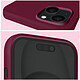 Acheter Moxie Coque pour iPhone 15 Semi-rigide Intérieur Microfibre Bords Surélevés Carmin