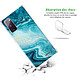 Avis Evetane Coque Samsung Galaxy S20 FE anti-choc souple angles renforcés transparente Motif Bleu Nacré Marbre