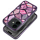 Avizar Coque pour iPhone 16 Antichoc Collection Twinki Violet - Protection renforcée avec des bords surélevés pour l'écran et la caméra