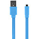 BigBen Connected Câble universel de charge et synchronisation USB/Micro USB 20 cm Bleu Permet de recharger et de synchroniser votre téléphone mobile.