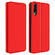 Avizar Housse Wiko View 4 / 4 Lite Étui Folio Clapet Portefeuille Fonction Stand rouge - Préserve efficacement votre smartphone contre les chocs et les rayures du quotidien.