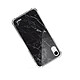 Acheter Evetane Coque iPhone Xr anti-choc souple angles renforcés transparente Motif Marbre noir