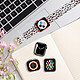 Acheter Avizar Bracelet pour Apple Watch 41 / 40 / 38 mm Silicone à Motif Léopard Rose clair