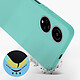 Avis Avizar Coque pour Honor X7 Silicone Semi-rigide Finition Soft-touch Fine  Turquoise