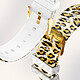 Avizar Bracelet pour Apple Watch 41 / 40 / 38 mm Silicone à Motif Léopard pas cher