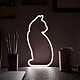 Lampe neon silhouette chat Cadeau déco : Lampe neon silhouette chat
