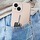 Avizar Coque Silicone pour iPhone 15 Caméra Protégée Doux au Toucher  Rose Pâle pas cher