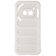 Avizar Coque pour Nothing Phone 2a Antichoc Silicone Motif texturé 3D Blanc - Protection antichoc avec les quatres coins renforcés pour encaisser les coups en cas de chutes