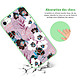 Avis LaCoqueFrançaise Coque iPhone 7/8/ iPhone SE 2020 Silicone Liquide Douce vert pâle Fleurs parme