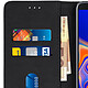 Avizar Housse Samsung Galaxy J4 Plus Étui Folio Portefeuille Support Stand Noir pas cher