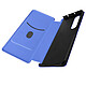 Avizar Coque pour Samsung Z Fold 3 Clapet Porte-carte Dragonne Effet Carbone bleu Housse intégrale sur mesure pour votre Samsung Galaxy Z Fold 3