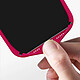 Avizar Coque pour iPhone 15 Plus Silicone Semi-rigide Finition Douce au Toucher Fine  Fuchsia pas cher