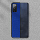 Avizar Coque pour Samsung Galaxy S20 FE Hybride Finition Tissu Ultra-fine Lavable à l'eau Bleu Nuit pas cher
