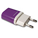 Metronic 471091 Chargeur secteur 2 USB-A 2 A - violet