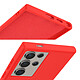 Avis Avizar Coque pour Samsung Galaxy S24 Ultra Semi-rigide Soft-touch Anti-traces Rouge