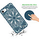 Avis Evetane Coque iPhone 7/8/ iPhone SE 2020 Silicone Liquide Douce bleu marine Mandala Turquoise