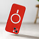 Avis Avizar Coque pour iPhone 14 Plus Compatible Magsafe Protection Semi Rigide Soft-Touch  rouge