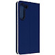 Avizar Étui pour Samsung Galaxy S23 avec Porte-carte Design Carbone  Bleu nuit et Argent - Un étui folio pour Samsung Galaxy S23, alliant protection et design au quotidien