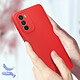 Acheter Avizar Coque pour Motorola Moto G62 5G Silicone Semi-rigide Finition Soft-touch Fine  Rouge