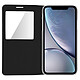 Avizar Housse Apple iPhone XR Etui Clapet Fenêtre Coque polycarbonate - Noir pas cher