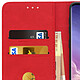 Avizar Etui folio Rouge Portefeuille pour Samsung Galaxy S10 pas cher