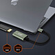 Avis LinQ Câble USB-C Vers HDMI Qualité d'image 4K Format compact  Gris