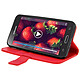 Acheter Avizar Housse Etui Folio Portefeuille Rouge Samsung Galaxy J3 - Fonction Support