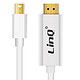 LinQ Câble Vidéo Mini DisplayPort Mâle vers HDMI Mâle 1.8m  Blanc Câble Vidéo Mini DisplayPort Mâle vers HDMI Mâle conçu LinQ, modèle MDH18