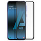 Avizar Film Écran Samsung Galaxy A40 Verre Trempé 9H Biseauté Transparent Bord noir Film d'écran spécialement conçu pour le Samsung Galaxy A40, contour Noir