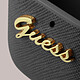 Avis GUESS Étui pour AirPods Rigide effet Cuir Saffiano Design Logo en relief Noir