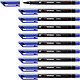 STABILO Feutres pour Transparent OHPen Permanent Pte médium Bleu x 10 Marqueur permanent