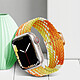 Acheter Avizar Bracelet pour Apple Watch 41mm et 40mm et 38 mm Nylon Tressé Ajustable par Boucle Métallique  jaune et orange