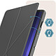 Acheter Avizar Étui pour Samsung Galaxy Tab S9 Clapet Origami Support Différents Angles  Gris