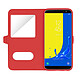 Avizar Etui folio Rouge Support Vidéo pour Samsung Galaxy J6 pas cher