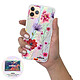 Acheter Evetane Coque iPhone 12/12 Pro silicone fond holographique Fleurs Multicolores Design