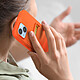 Avis Avizar Coque pour iPhone 14 Silicone Souple Porte-carte Fine Légère  orange