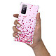 Evetane Coque Samsung Galaxy S20 FE anti-choc souple angles renforcés transparente Motif Confettis De Coeur pas cher