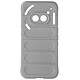 Avizar Coque pour Nothing Phone 2a Antichoc Silicone Motif texturé 3D Gris - Protection antichoc avec les quatres coins renforcés pour encaisser les coups en cas de chutes