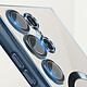 Acheter Avizar Coque MagSafe pour Samsung S23 Ultra silicone protection caméra Transparent / Bleu