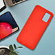 Avis Avizar Coque Samsung Galaxy A02s Silicone Gel Souple Finition Soft Touch rouge