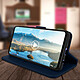 Acheter Avizar Étui pour Samsung Galaxy A21s Clapet Portefeuille Support Vidéo  Bleu Nuit